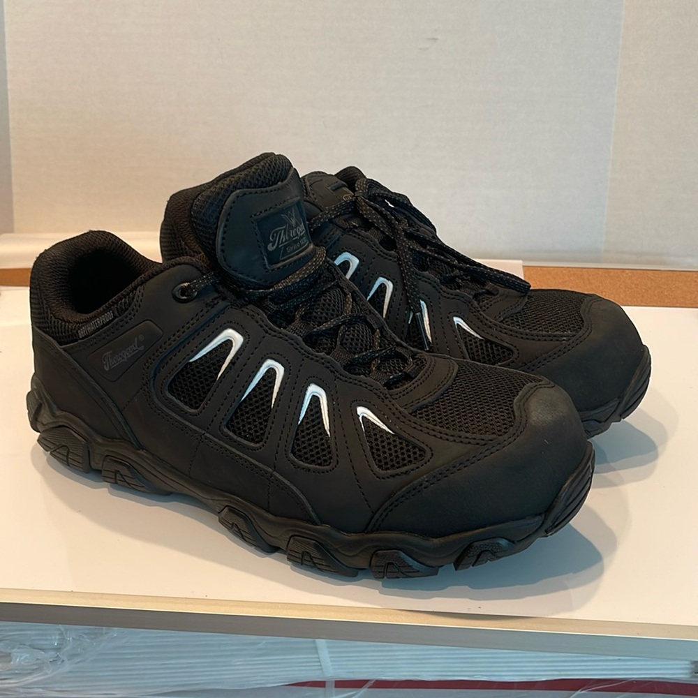 Thorogood Crosstrex‎ Series Ox Men US 10M Black BBP Comp Toe Work Shoes 804-1000